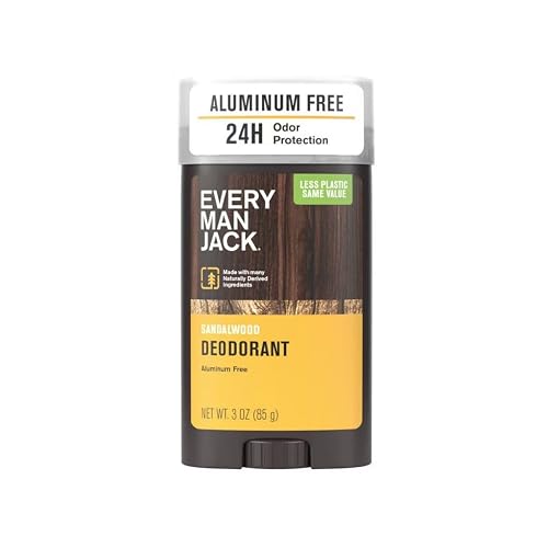 Every Man Jack Sandalwood Aluminum Free Deodorant, 3 Ounce