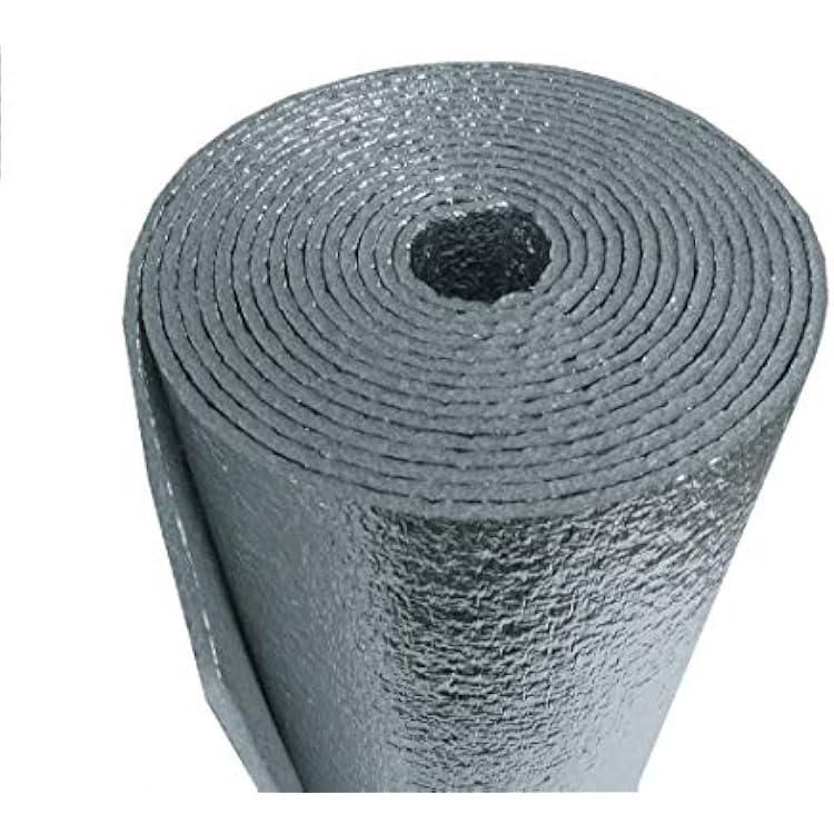AES 100 sqft 4ft x 25ft Vehicle Car Insulation Heat Sound Deadener Thermal Automotive Adhesive