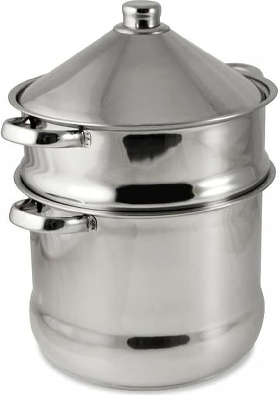 Baumalu Couscous Maker Tajine, Steel, Silver, 14 litres
