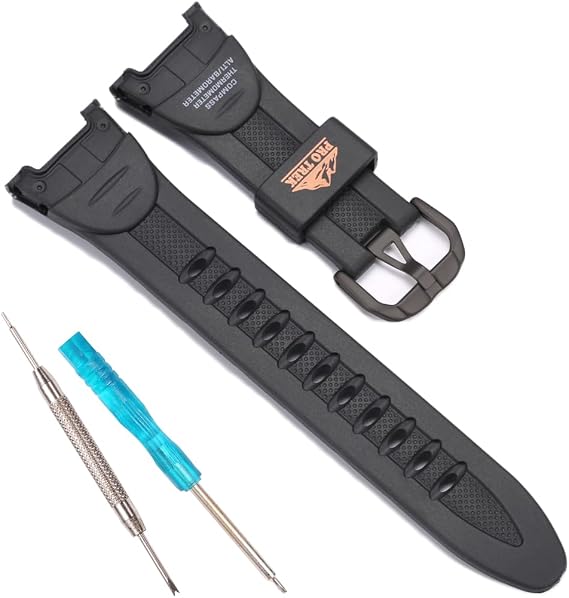 Resin Replacement Strap Compatible with Casio PRG-50 PRG-60 Protrek Men's Sports Band Waterproof Watch Accessories