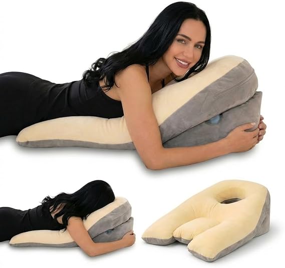 Mello Active Face Down Pillow After Eye Surgery Vitrectomy & Retina Surgery Recovery Pillow for Face-Down Sleeping, Prone Support Cushion, Eye Surgery Recovery Equipment