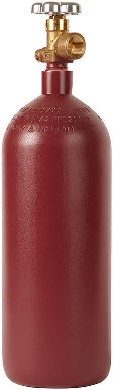 20 cu ft Steel Argon Cylinder - CGA580 Valve - DOT Approved - Nitrogen Helium TIG MIG Welding Compatible