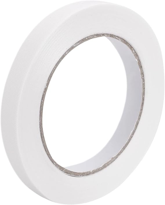 MECCANIXITY Cloth Bookbinding Repair Tape Roll 0.6 Inch x 45 Yards 5.3 Mil White