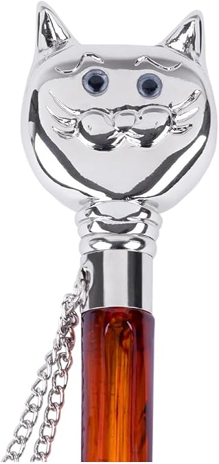 FootFitter 21" Long Shoe Horn, Nickel-Plated Handle & Tortoiseshell Spoon Shoe Aid for Smooth Slip-On Comfort (Made in Italy)