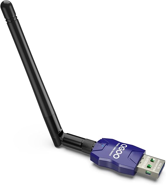 Class 1 Long Range Bluetooth Adapter for PC, QGOO USB Bluetooth Adapter for PC 5.3+EDR, Dongle Receiver Support Windows10/8.1/8/7(blue-05)
