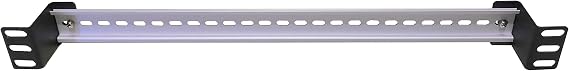 DIN Rail Mounting Bracket | Rack Mount DIN Rail Kit Rack Ears DIN Rail Slotted Aluminum Alloy Oxidation Length 17 Inch Width 35mm Height 7.5mm