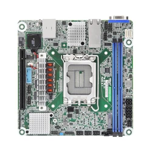 ASRock Rack Server Motherboard EC266D2I-2TAQC Mini-ITX 2X 10GLan Single Socket V1 LGA 1700 Intel Xeon E-2400 Series
