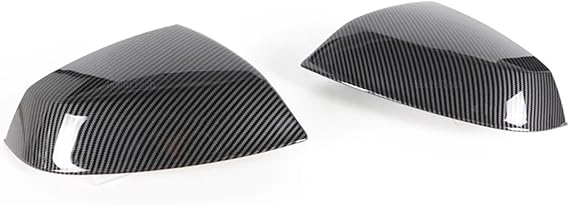 Carbon Fiber Look Rear View Mirror Cover,Compatible With Q5 Q5L SQ5 FY 40T 45T Q7 SQ7 4M 45 50 55 60 4.0 2016-2024(Carbon pattern)