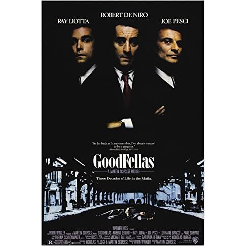 HSE Goodfellas Classic Movie Poster Italian Mafia Murder Corruption PRIZED 24X36 Reproduction, not an Original