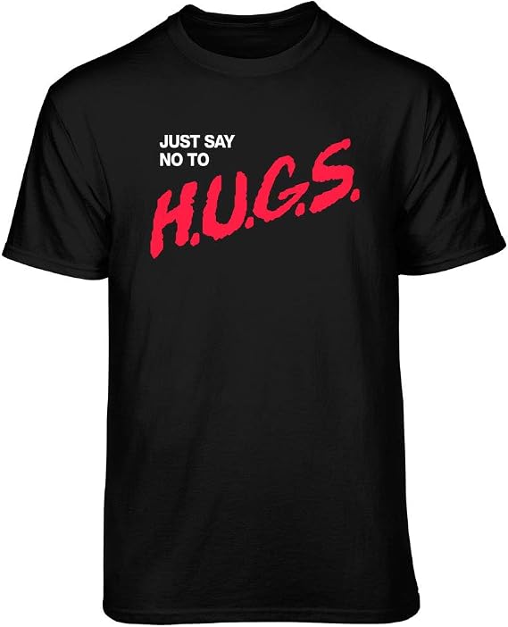 Teelocity Say No to Hugs Graphic T-Shirt