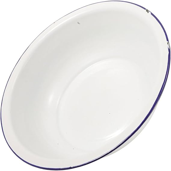C Washing Basin 32cm Porcelain Foot Soaking Pot Enamel Mixing Bowl White Ceramic Basin for Laundry