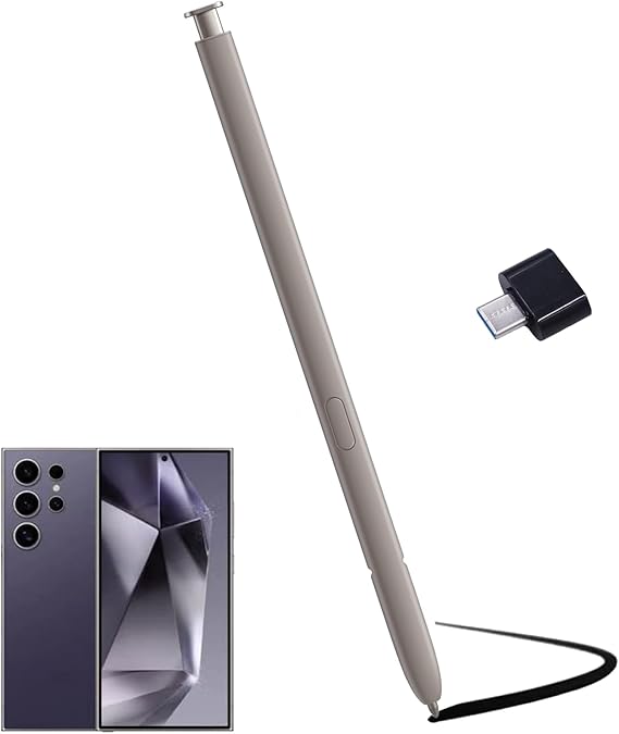 Generic Galaxy S24 Ultra S Pen Replacement for Samsung Galaxy S24 Ultra S Pen Without Bluetooth for Samsung Galaxy S24 Ultra 5G Stylus Pen (Violet) Type-C Convertor, SX_S24ultra_Bi_Zi_HEI#CO#