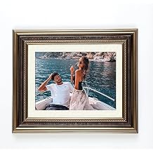 ART Transform Your Photos into Custom Framed Canvas Wall Display Pictures Wall Gallery Photo Frames Gallery Poster Frame for Wall Decor Elegant Dark Gold Oil Painting Frame
