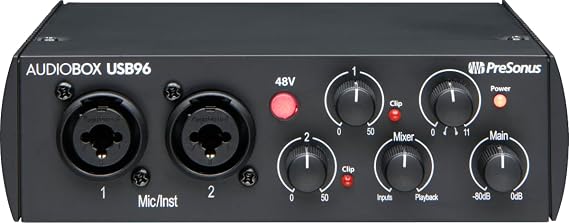 PreSonus AudioBox 96 25th Anniversary USB Audio Interface with Studio One Artist DAW Recording Software