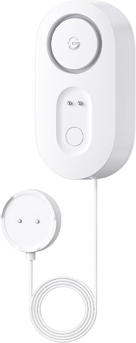 GoveeLife Water Leak Detector 1s with 4.92 ft Sensor Cable, Water Sensor with 105dB Adjustable Alarm, 5-Year Battery Life, IP67 Waterproof, Suitable for Homes & Basements