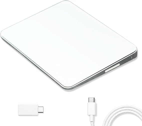 Macally Wired & Wireless Trackpad for Mac - Multi Gesture Touchpad - USB C
