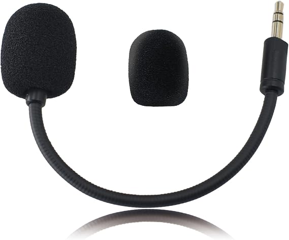 Mic Replacement for Razer Barracuda X Headset, Detachable 3.5mm Noise Cancelling Microphone with Foam for Xbox One, PS4, PS5, PC