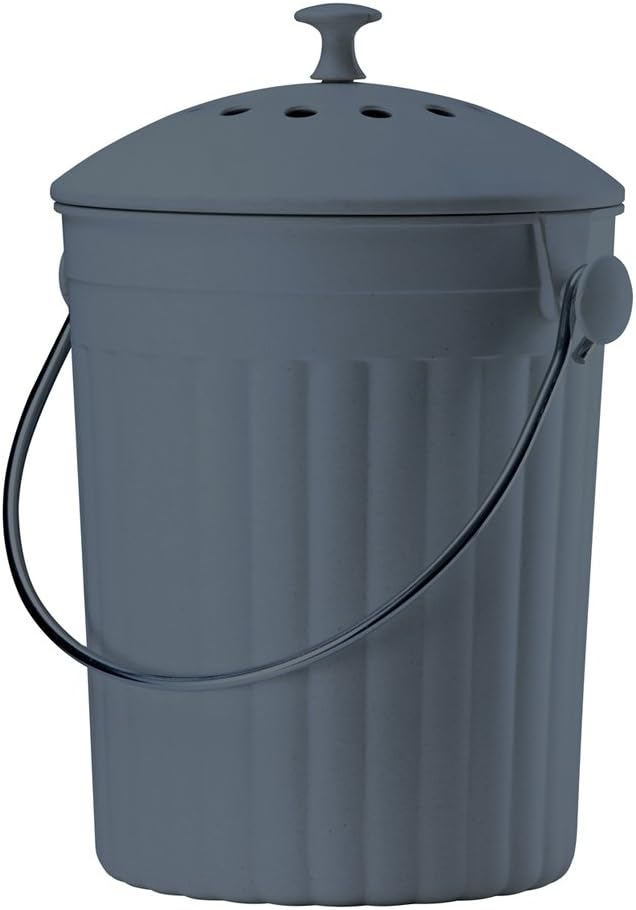 Eddingtons 83102 Eco Compost Pail Caddy Plus Filters - Slate, Grey ,20.0 cm30.0 cm20.0 cm