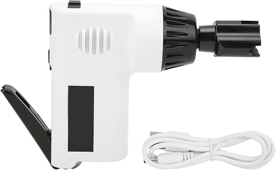 Guitar String Winder Electric Snare Winder Restringing Tool Multifunctional String Cutter for Banjo Guitars Bass Mandolin Ukelele 2 7-4 3V (White)