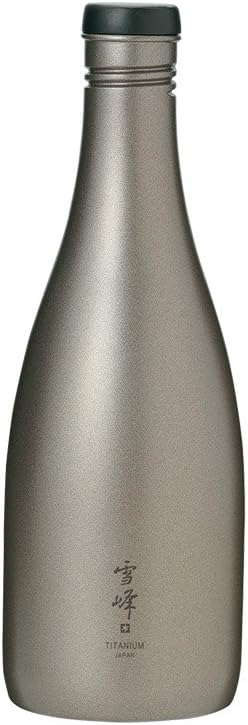 Snow Peak Japanese Titanium Flask for Liquor and Wines, Sake Bottle