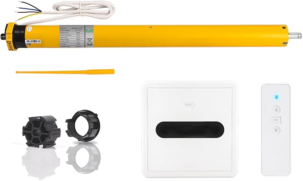 AM45 Tubular Motor for Motorized Retractable Awning for 2"(55mm) Tube, Patio/Pergola Awning Shade Blinds, DIY Electric Remote Control Awnings