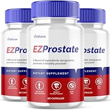 (3 Pack) EZ Prostate Capsules - EZ Prostate Supplement with Advanced Strength - EZProstate Supplement for Premium Management Support - EZProstate Reviews with Formula Health Wellness (180 Capsules)