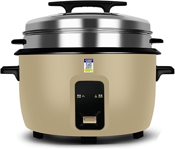 Large Rice Cooker with Steamer (8L-45L) Canteen Commercial Hotel Home Old-fashioned Large Capacity Rice Cooker 8-60 People,US/EU Used(23L)