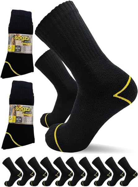 Work Socks Men 10-20 Pairs Work Socks e.g. for Work Shoes Work Socks Model: Work Basic