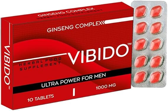 Red Ginseng 1000mg Tablets for Men NEW UK | Energy, Stamina & Performance Support | Advanced Formula | 10 Tablets