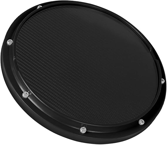 BETOOKY 10 Inch Carbon Fiber Drum Practice Pad for Beginners, Abs Plastic Material, Convenient Accessory for Drumming Skills Training and Practice Sessions