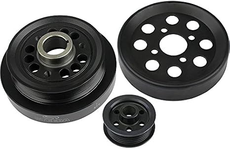 Steeda Mustang Underdrive Pulleys Compatible with 2001-04 Ford Mustang GT