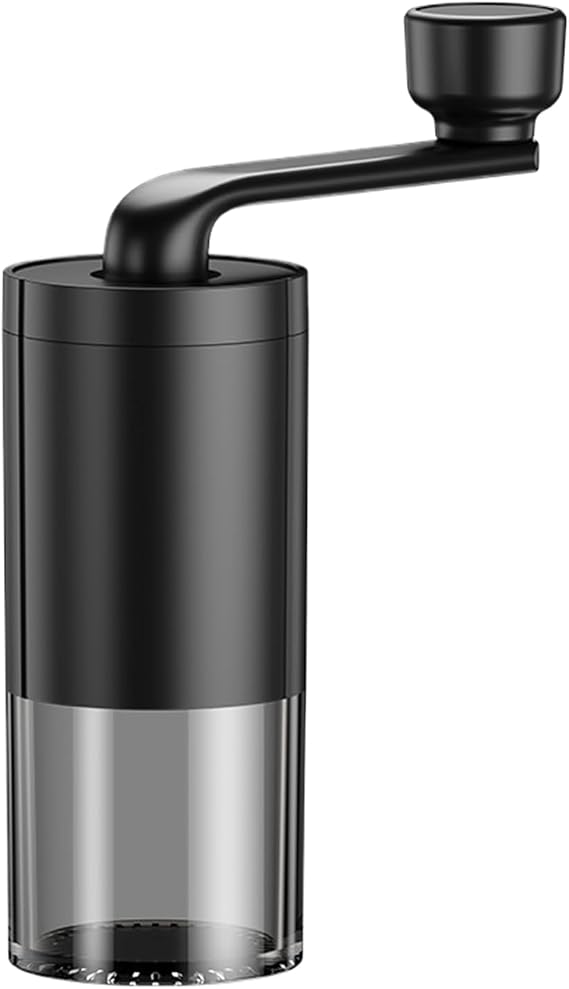 Manual Coffee Grinder - Portable Hand Crank Bean Grinder with Conical Burr, Adjustable Quiet Coffee Grinder | Compact Grinding Tool for Americano Mocha Cappuccino, H Travel Coffee Maker Gear