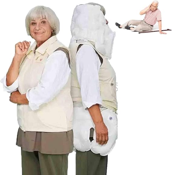 Auto-Deploy Fall Protection Vest for Seniors, Elderly Safety Vest with Positioning and Ask for Help Function, for Parkinson's and Seizures