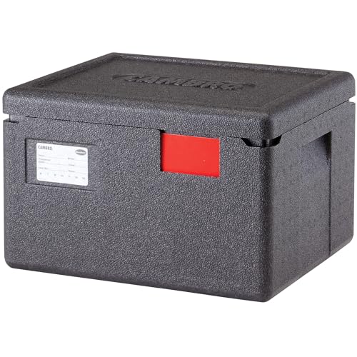 Cambro GoBox Insulated Lightweight Thermal Hot Box and Food Pan Carrier 6 Inch Deep - Hotbox and Food Warmer for Catering & Transport - Top Load Gray