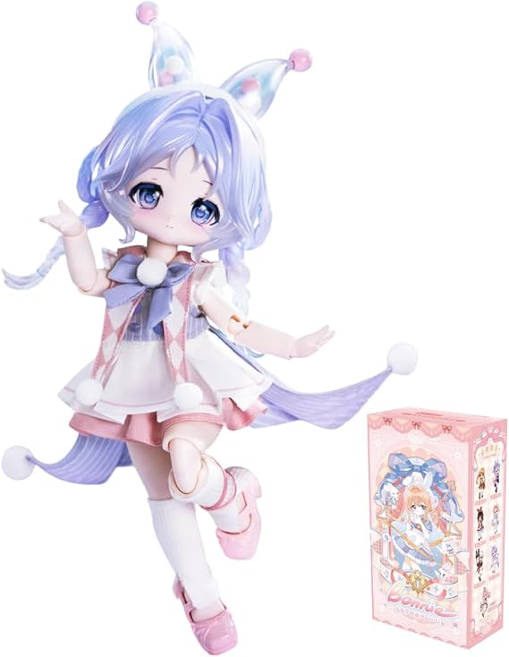CALEMBOU BJD Blind Box, Bunny Dreambox Series 1/8 Ball Joint Doll, Articulating Dress Up Doll with Joint Display, Collector Action Figure for Birthday, Random 1 Box