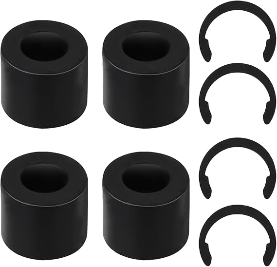 4pcs Rubber Roller Replacement & 4pcs Retaining Clip Rings for Cricut Maker