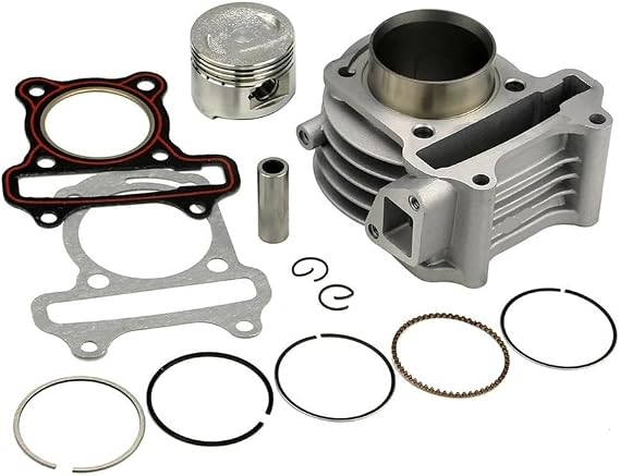 GY6 50cc 80CC 100CC Cylinder Body Piston Gasket Ring Scooter Moped 50mm 100CC Piston Ring Cylinder Block(80cc)