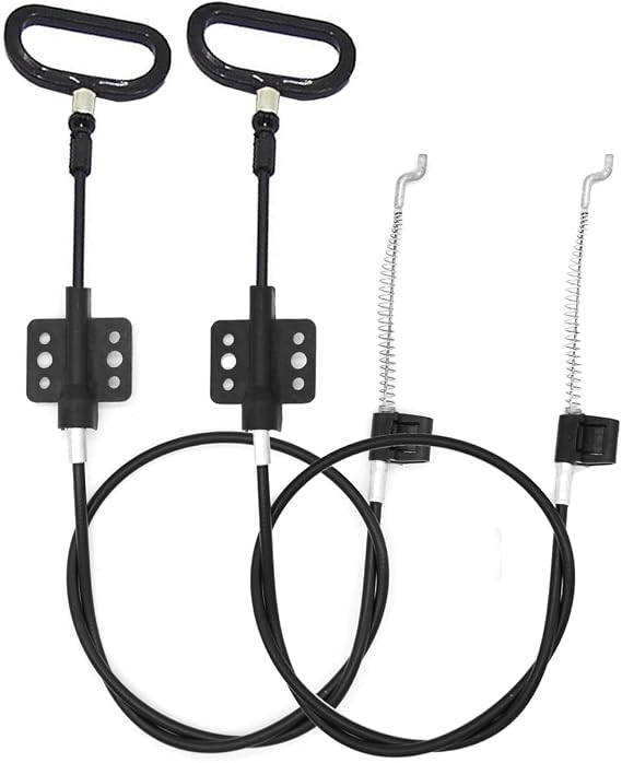 ttmagic 2Pcs Recliner Cables Replacement D-Ring Pull Handle, Metal Recliner Release Handle, Exposed Cable Length 4.9", Total Length 42.5", Fit Ashley and Most Recliner