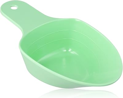 Dog Food Scoop, 1 Cup 12 Cup 14 Cup Measuring Pet Food Scoop Melamine Pet Food Feeding Scoop Accurate Measurement Lines Food Scale Cup for Dog Cat Bird Puppy and Rabbit, Dishwasher Safe Green