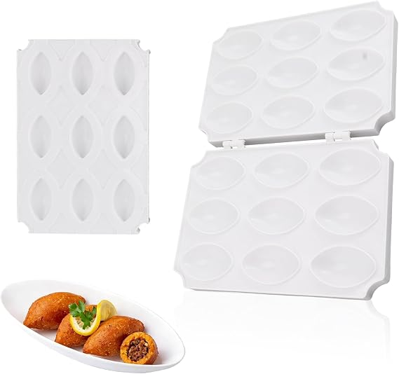 Meatball Mold, DIY Manual Meatloaf Maker Press Tool Durable Meatball Mould Homemade Meat Maker Kitchen Accessories for Making Kubba(9 grids)