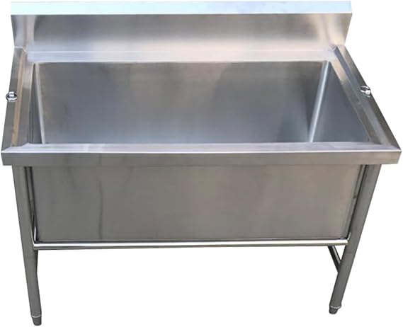 Pet Grooming Bathtub,Professional Stainless Steel Dog Bathing Station,Dog Wash Station,Dog Bathtub,Heavy Bathing Tub,Dog Grooming Tub For Home,Dog Washing Station For Large, Medium & Small Pets(120cm/
