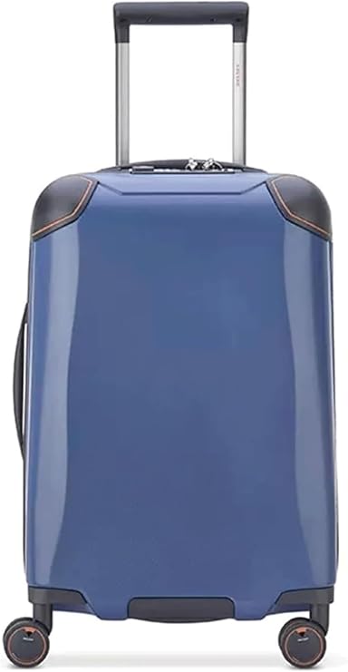 Suitcase Suitcases With Wheels Carry On Luggage Smart Safety Opening And Closing Design Suitcase Usb Charging Convenient Luggage Travel Gear (Color : Blue and White, Size : 20 in)