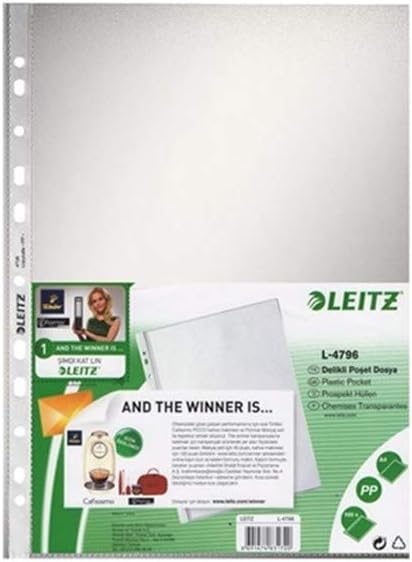 Leitz 4796 Poşet Dosya A4 11 Delikli (100 adet) Buzlu