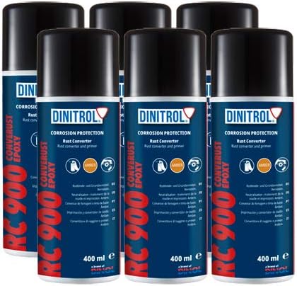 DINITROL 6 X RC900 RUST CONVERTER SPRAY 400ml