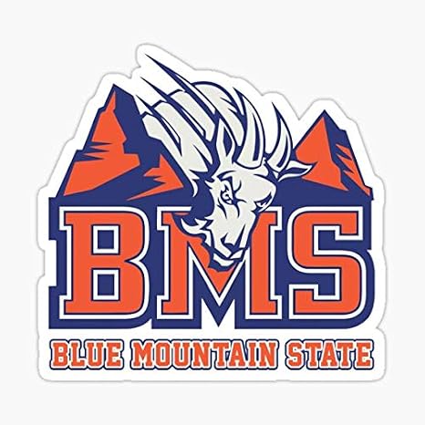 BMS - Blue Mountain State Sticker - Sticker Graphic - Auto, Wall, Laptop, Cell, Truck Sticker for Windows, Cars, Trucks