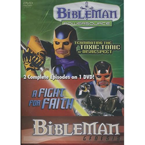 Bibleman Powersource "Terminating the Toxic Tonic or Disrespect" & Bibleman Genesis "A Fight for Faith." 2 Complete Episodes on 1 Dvd!