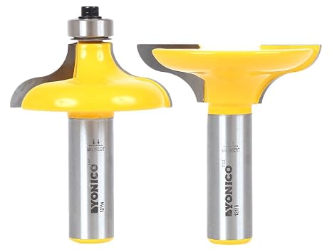 YONICO Router Bits Set Entry Door Matching Profile 2 Bit Large Ogee 1/2-Inch Shank 12222