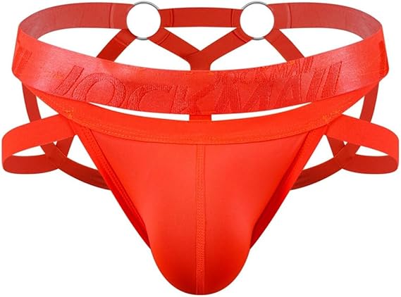 JOCKMAIL Men's Jockstrap Thongs Sexy Underwear Athletic Supporter Men's Breathable G-String Men's Underwear