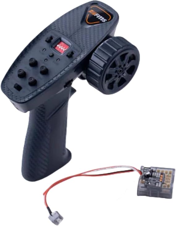 FMS RC Cars RC Crawler RC Trucks RC Remote and Receiver Controller Radio Transmitter :MG41 + R4A3 Transmitter Receiver Set V5 for FCX18 LC80, FCX18 Chevrolet K10