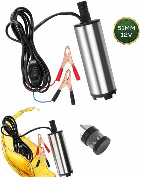 12V 51mm Mini Dalgıç Akaryakıt ve Sıvı Transfer Pompası